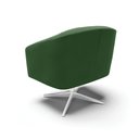 Ver imagem 5 de Poltrona Giratória Stella Suede Verde Base Cromada - D’Rossi