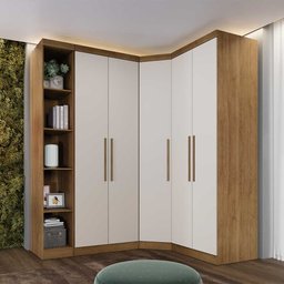 Guarda Roupa Modulado Safira 009 em Mdf com 5 Portas e 6 Gavetas - 1