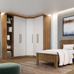 Guarda Roupa Modulado Safira 009 em Mdf com 5 Portas e 6 Gavetas - 4