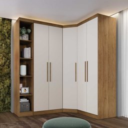 Guarda Roupa Modulado Safira 009 em Mdf com 5 Portas e 6 Gavetas - 2