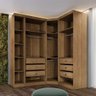 Guarda Roupa Modulado Safira 009 em Mdf com 5 Portas e 6 Gavetas - 2