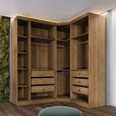 Ver imagem 2 de Guarda Roupa Modulado Safira 009 em Mdf com 5 Portas e 6 Gavetas