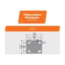 Ver imagem 5 de Rodízio Giratório PU 6" Laranja com Freio Simples - Ajax, Tamanho: 6"