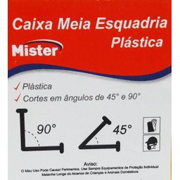 Caixa de Meia Esquadria Plástica - Mister, Tamanho: Caixa Meia Esquadria - 3