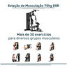 Musculação com 70kg - Aparelho Ginastica Academia Original C/nota Fiscal Dsrshop - 7