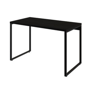 Mesa para Escritório Office Estilo Industrial 1,20m Kuadra Preto Ônix