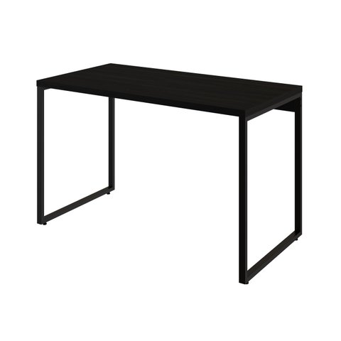 Mesa para Escritório Office Estilo Industrial 1,20m Kuadra Preto Ônix