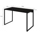 Ver imagem 5 de Mesa para Escritório Office Estilo Industrial 1,20m Kuadra Preto Ônix