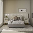 Ver imagem 3 de Mesa de Cabeceira com 1 Gaveta 1 Nicho Pé Palito Alexa-Off White- Edecasamoveis