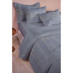 JOGO DE CAMA QUEEN 100% POLIESTER COM 4 PEÇAS:Cinza - 2