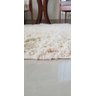 Tapete Algodão Redondo para Sala, Quarto - Tamanho - 1,20M x1,20M - Cru Pelo Alto - 4