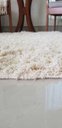 Ver imagem 4 de Tapete Algodão Redondo para Sala, Quarto - Tamanho - 1,20M x1,20M - Cru Pelo Alto