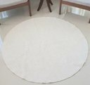 Ver imagem 6 de Tapete de Algodão Redondo para Sala, Quarto e Escritório - Tamanho - 1,20M x 1,20M - Cor Cru