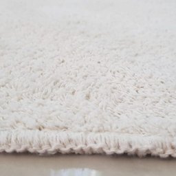 Tapete de Algodão Redondo para Sala, Quarto e Escritório - Tamanho - 1,20M x 1,20M - Cor Cru - 5