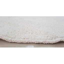 Tapete Algodão para Banheiro, Quarto, Sala, - Tamanho- 0,50 x 0,80 - Pelo Baixo - Cor Cru - 2