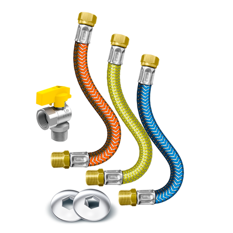 Kit para Instalação de Aquecedores a Gás Comprimento 30 Cm Durín