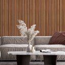 Ver imagem 3 de Papel de Parede Adesivo Imitação Ripado de Madeira