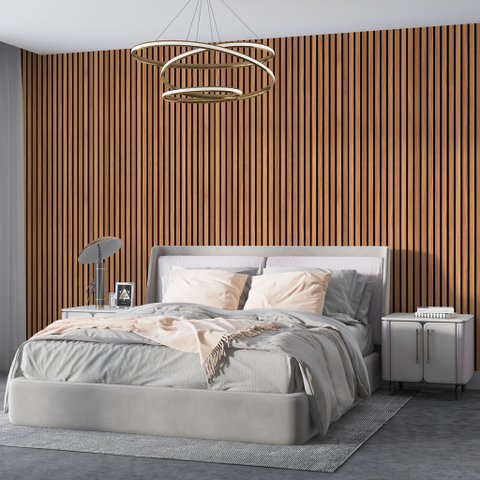 Papel de Parede Adesivo Imitação Ripado de Madeira