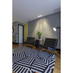 Kit Rodape Poliestireno 10cm Preto Frisado 24metros (10 Barras) - 9