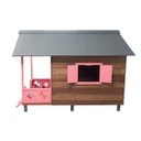 Ver imagem 4 de Casinha Casa de Cachorro Madeira Grande Dupla com Varanda Dog House