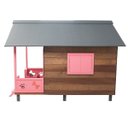 Ver imagem 3 de Casinha Casa de Cachorro Madeira Grande Dupla com Varanda Dog House