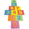 Tapete educativo brinquedo EVA 29x29cm 10 peças números - 1