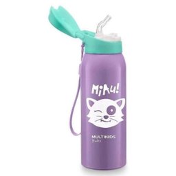 Copo Térmico com Canudo Keep It Cool 350ml Lilás Multikids - 1