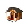 Casinha Casa de Cachorro Madeira Dupla Média Varanda Dog house - 1