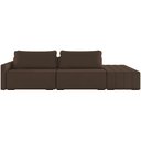 Ver imagem 3 de Sofá Ilha Modular para Sala 252cm com Puff Dublin K01 Veludo Marrom - Lyam Decor