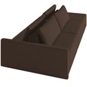Ver imagem 6 de Sofá Ilha Modular para Sala 252cm com Puff Dublin K01 Veludo Marrom - Lyam Decor