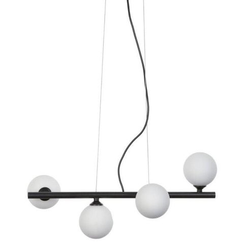 Pendente Jabuticaba em Aço/vidro 4xg9 Preto Fosco Taschibra