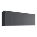 Ver imagem 1 de Armário Aéreo Cinza 150cm 4 Portas 150cm Ajl Móveis
