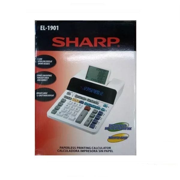 Calculadora Sharp El-1901 110v - 2