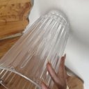 Ver imagem 3 de Vaso Decorativo Enfeite Casa Home&co Lapidado Vidro 27x14x14cm Transparent