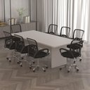 Ver imagem 1 de Mesa de Escritório Reunião 220cm Multimóveis Cr25336 Branco