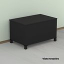 Ver imagem 5 de Mapoteca Mont 5 Gavetas 71,3cm x 120,4cm Aço Cinza/Preto/Verde