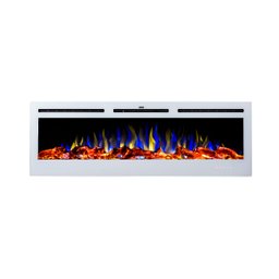 Lareira Eletrica, Tela 50", Tensao 127v, Frequencia 60hz, Potencia 1500w, Ipxo, Classe I - Cor Branc - 1
