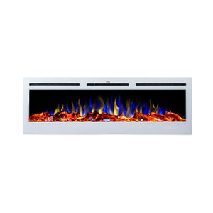 Lareira Eletrica, Tela 50", Tensao 127v, Frequencia 60hz, Potencia 1500w, Ipxo, Classe I - Cor Branc