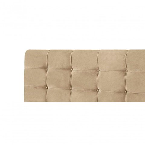 Cabeceira para Cama Box Casal Clean 1400mm Suede Bege