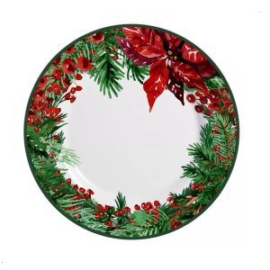 Prato Raso Natal Papai Noel Alleanza Prato Raso, Jogo de Prato, Prato de Natal