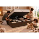 Ver imagem 3 de Cama Box Baú Crc Solteiro+Colchão Molas Master Pocket Pró Vida Ortobom 88