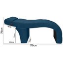 Ver imagem 3 de Maca Lash Designer Cilios Luxo Estofada com Massagem Veludo Azul Marinho