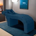 Ver imagem 1 de Maca Lash Designer Cilios Luxo Estofada com Massagem Veludo Azul Marinho