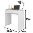 Ver imagem 2 de Mesa para Computador Escrivaninha Alexia Branco Ajl