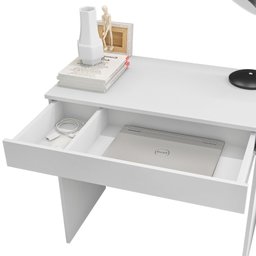 Mesa para Computador Escrivaninha Alexia Branco Ajl - 4