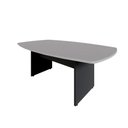Ver imagem 2 de Mesa de Reunião Orgânica 270cm x 110cm Pés Painel Escritório F5 Office Cor:Cinza Sagrado com