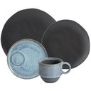 Ver imagem 1 de Jogo de Jantar 16 Peças Cerâmica Prato Raso Sobremesa Xícara