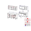 Ver imagem 4 de Armário Cozinha Modulada Compacta com Balcão para Pia 150cm Milano Multimóveis MP2331 Grafite