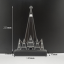 Ver imagem 2 de Luminária LED Decoração Mesa Bancada Sala Setup Catedral de Maringá Varias Cores