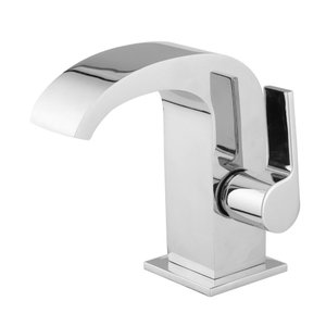 Torneira de Pia para Banheiro Cascata Cromada Bica Baixa C74